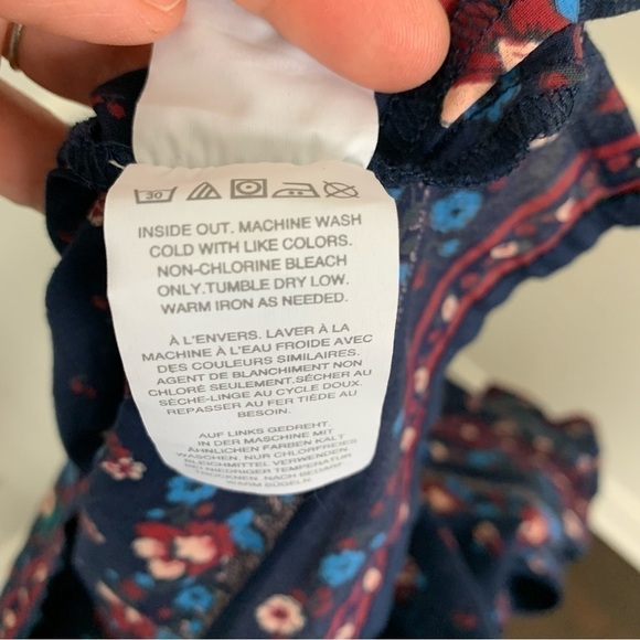 𝅺J. Crew Point Sur Flutter Sleeve Peasant Top Size XS - Picture 11 of 15